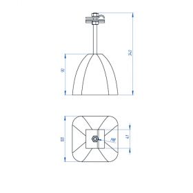Держатель-зажим соединительный круглого проводника 8-10 мм высотой 300 мм, оцинк. с бетоном 1 кг
