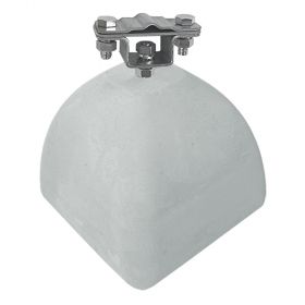 Держатель полоса/пруток для плоской кровли малый, оцинк. с бетоном 2 кг Держатель полоса/пруток для плоской кровли малый, оцинк. с бетоном 2 кг