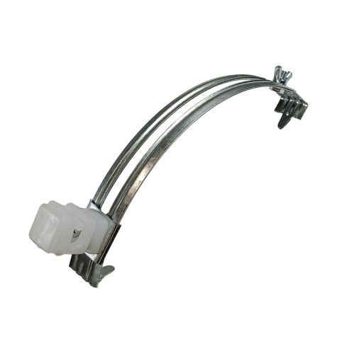 Держатель проводника круглого 6-8 мм для конька прозрачный, оцинк. 