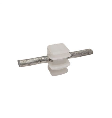 Держатель проводника круглого 6-8 мм прозрачный, высота 16 мм, пластик Держатель проводника круглого 6-8 мм прозрачный, высота 16 мм, пластик