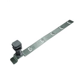 Держатель проводника круглого 6-8 мм для черепичной кровли серый, оцинк. 