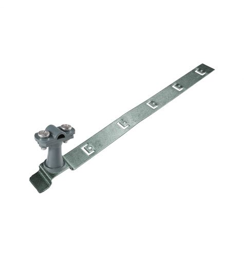 Держатель проводника круглого 6-10 мм для черепичной кровли серый, оцинк. Держатель проводника круглого 6-10 мм для черепичной кровли серый, оцинк.