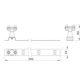 Держатель проводника круглого 6-10 мм для черепичной кровли серый, оцинк.