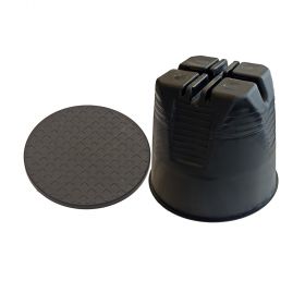 Держатель h110мм проводника круглого 8-10 мм для плоской мембранной кровли, пластик