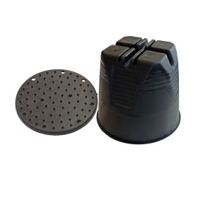 Держатель h110мм проводника круглого 8-10 мм для плоской кровли, пластик