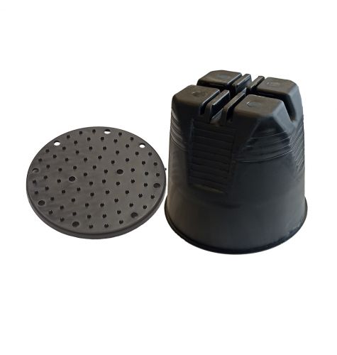 Держатель h110мм проводника круглого 8-10 мм для плоской кровли, пластик Держатель h110мм проводника круглого 8-10 мм для плоской кровли, пластик