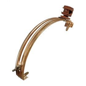 Держатель проводника круглого 6-8 мм для конька, медь