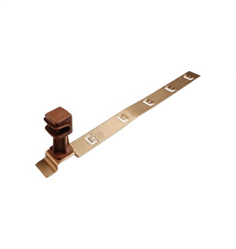 Держатель проводника круглого 6-8 мм для черепичной кровли, медь Держатель проводника круглого 6-8 мм для черепичной кровли, медь