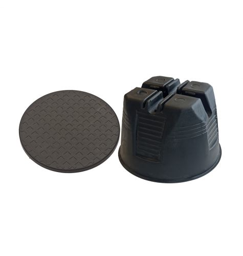 Держатель h86мм проводника круглого 10-12 мм для плоской мембранной кровли, пластик