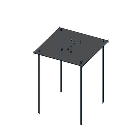 Подпятник для мачты СМТг грунтовой 750 мм