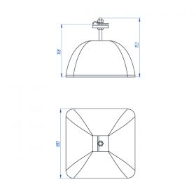 Держатель-зажим соединительный круглого проводника 8-10 мм, оцинк. с бетоном 3.5 кг