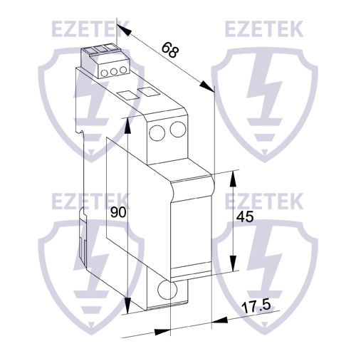 УЗИП EZ CM 80/275 (2+0)