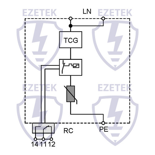 Устройство грозозащиты EZ 2B 12,5/275 TCG (1+0)