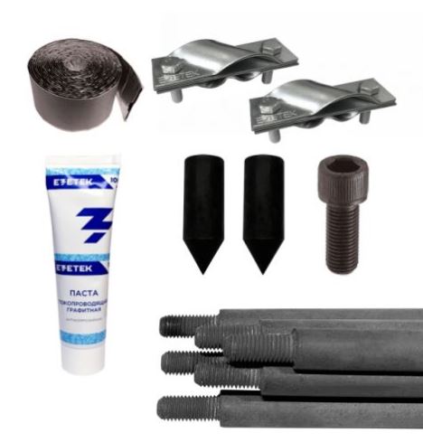 Комплект заземления безмуфтовый ZN – 9 (9 метров, 20 мм, 6 х 1500 мм)