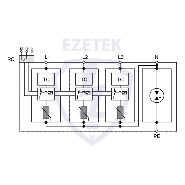 УЗИП EZ C 160/385 (3+1) TC