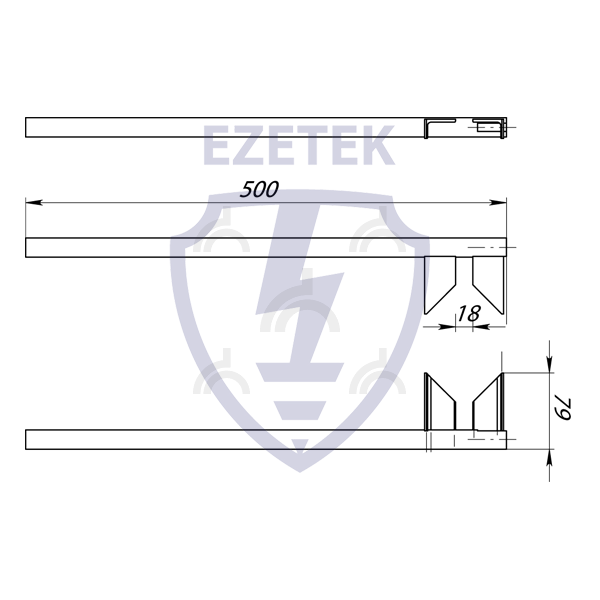 Выпрямитель прутка ручной уголковый