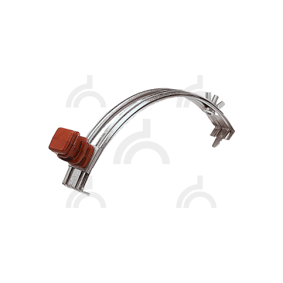 Держатель проводника круглого 6-8 мм для конька коричневый, оцинк.