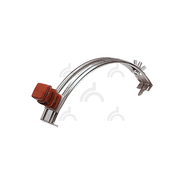 Держатель проводника круглого 6-8 мм для конька коричневый, оцинк.