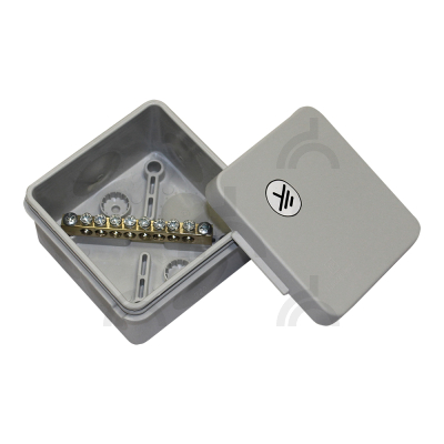 Коробка уравнивания потенциалов 70х70х40 мм, (HF) IP66, 8 подключений