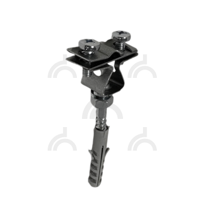 Держатель проводника круглого 8-10 мм дюбельный 45 мм, оцинк.