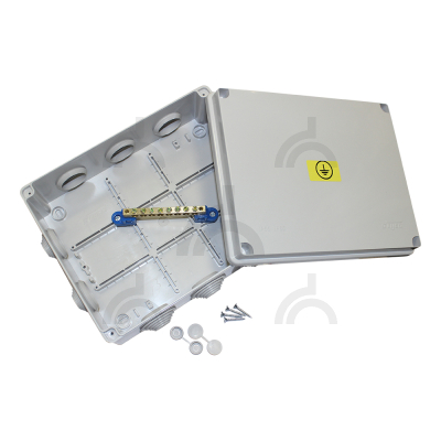 Коробка уравнивания потенциалов для о/п 150х110х70мм, 8 подключений