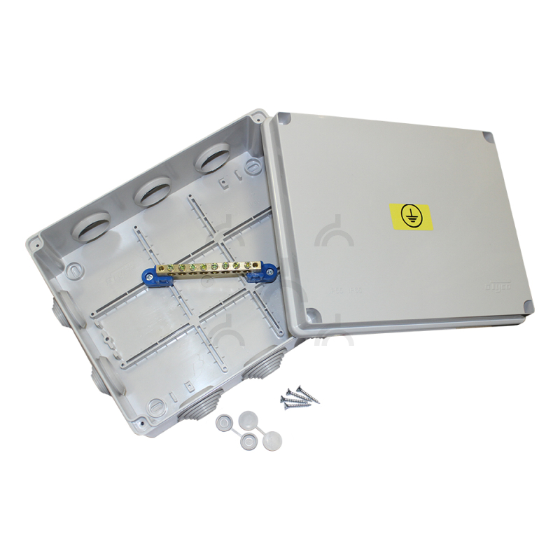 Коробка уравнивания потенциалов для о/п 150х110х70мм, 8 подключений