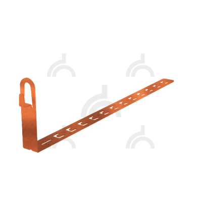 Держатель под черепицу прямой 450 мм, медь