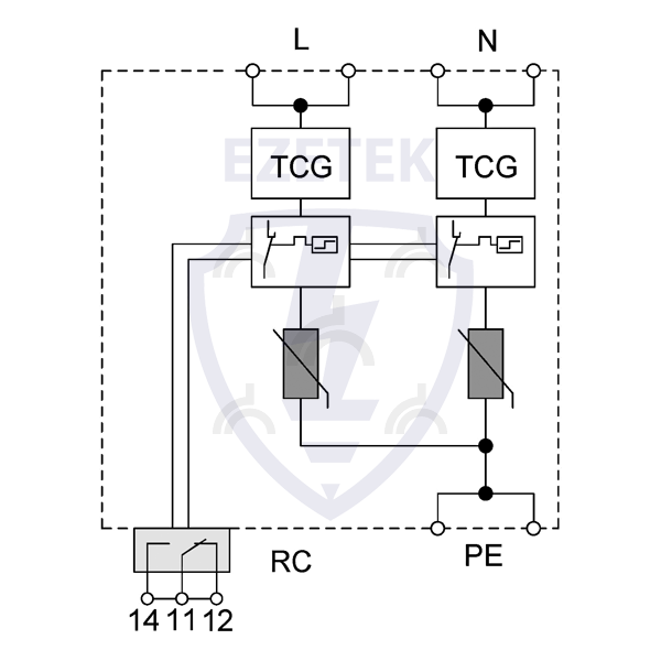 УЗИП ET B 25/275 (2+0) TCG