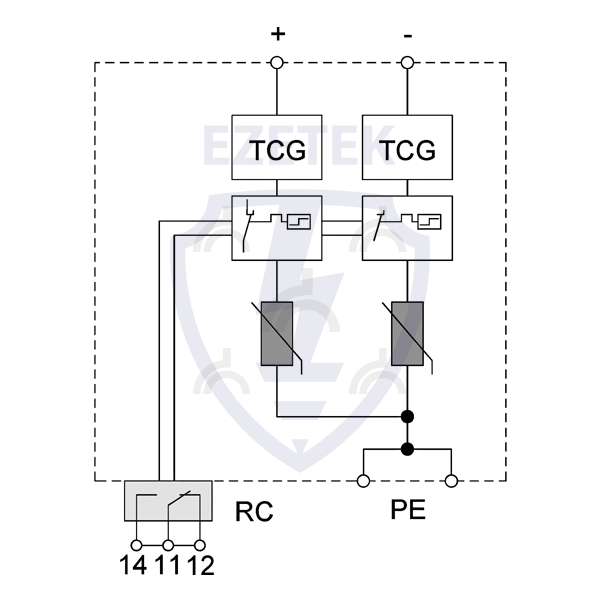 УЗИП EZ B 12,5/1000 PV TCG