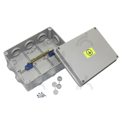 Коробка уравнивания потенциалов для о/п 200х140х75мм, 12 подключений