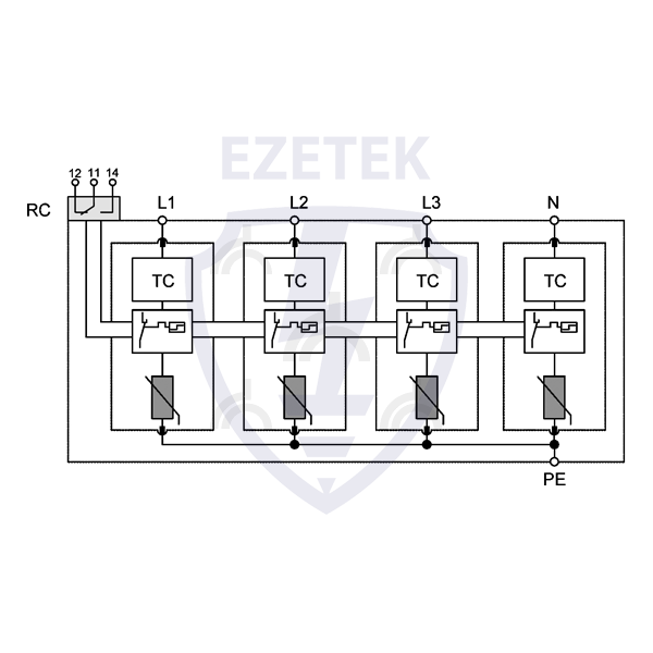 УЗИП EZ C 160/440 (4+0) TC