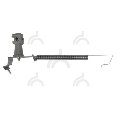 Держатель проводника 6-8 мм на кровле с пружиной для коньковой черепицы серый высота 36 мм, оцинк.