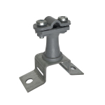 Держатель трубный проводника круглого 6-10 мм высота 70 мм серый, пласт.