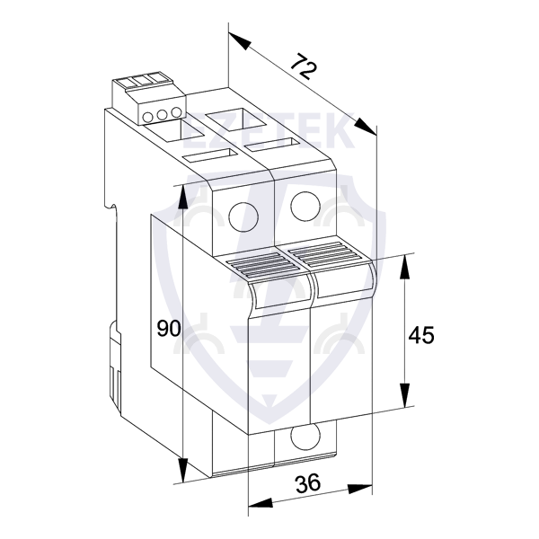 УЗИП EZ C 50/750 (2+0) TC