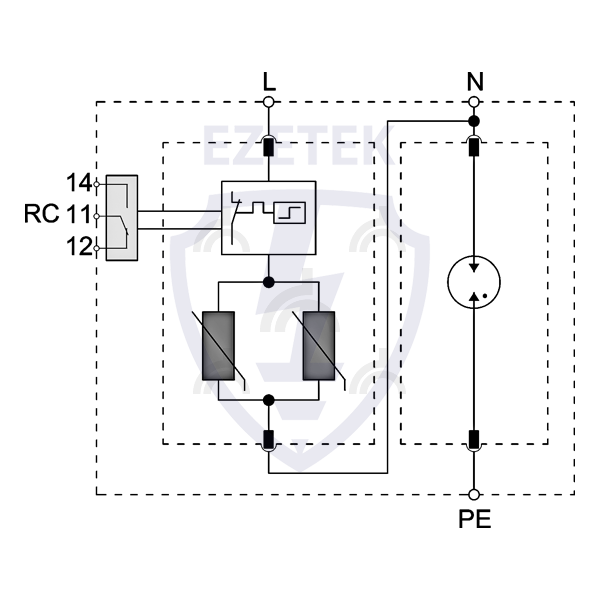 УЗИП EZ 2B 25/150 (1+1)