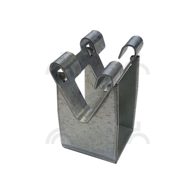 Держатель проводника круглого 8-10 мм фасадный клип, нерж.