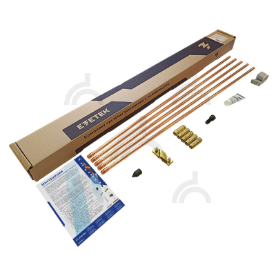 Комплект заземления EZ – 6 (6 метров,14 мм, 5 х 1200 мм) без насадки SDS-max