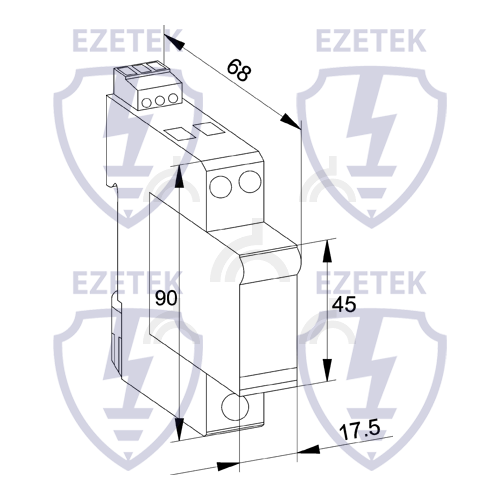 УЗИП EZ CM 80/320 (2+0) (Сменный модуль)