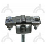 Держатель полоса/пруток для плоской кровли 300 мм, оцинк. с бетоном 3.5 кг