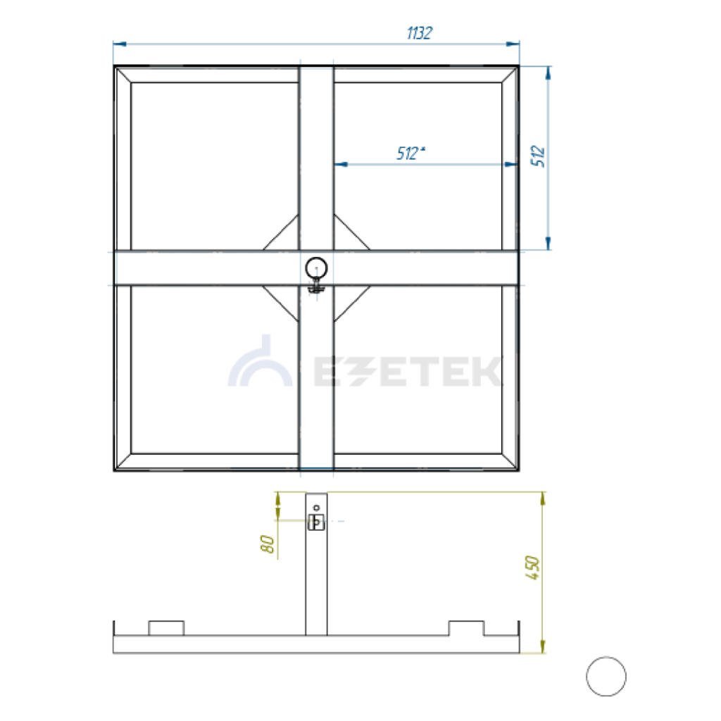 Основание под утяжелители для мачты СМЛ до 9.1 м