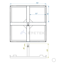 Основание под утяжелители для мачты СМЛ до 9.1 м