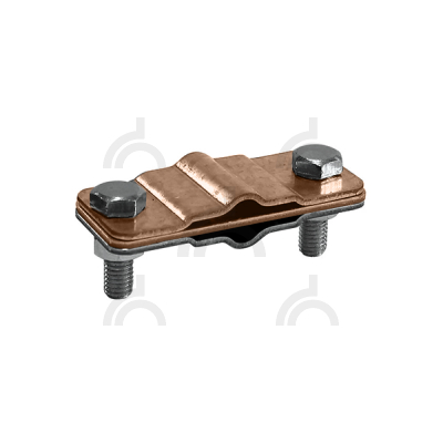Зажим соединительный полоса/пруток — полоса/пруток параллельный, биметаллический медь+нерж.