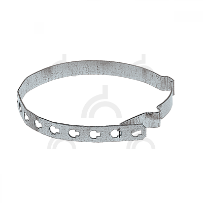 Держатель проводника круглого 8 мм для водосточных труб 80-120 мм, нерж.