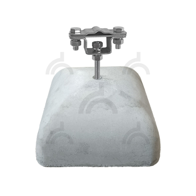 Держатель полоса/пруток для плоской кровли, оцинк. с бетоном 3.5 кг