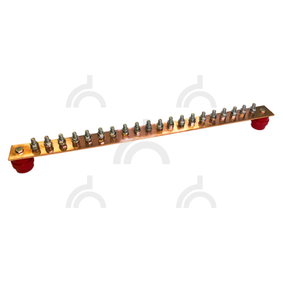 ГЗШ 20 подключений 600х40х4 мм, медь