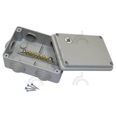 Коробка уравнивания потенциалов 120х80х50 мм, 8 подключений