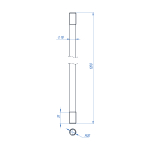 Стержень заземления оцинкованный 18 мм х 1200 мм