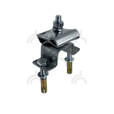 Держатель-зажим круглого проводника 8-10 мм анкерный 30 мм, оцинк.