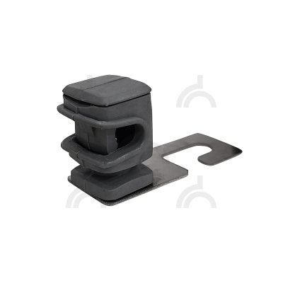 Держатель скоба на кровлю, нерж + пластик