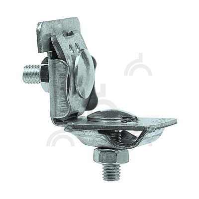 Держатель проводника круглого 6-10 мм для фальца 0.7-8 мм, оцинк